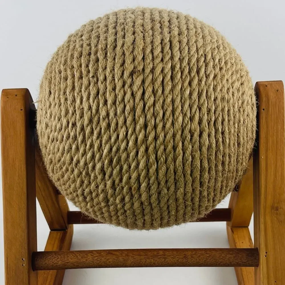 Cat Scratch Ball with Wood Base 10 1/2
